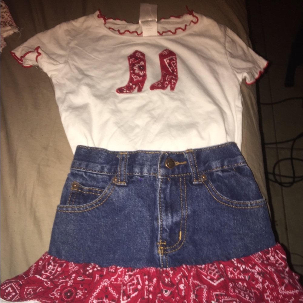 Toddler skirt/shirt set